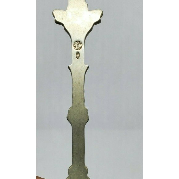 Holland Made New York Statue Of Liberty Embossed Pewter Built In 1884 Mini Spoon - Picture 8 of 12